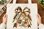 Luxurious New Year Bow Charm Cascade, a Seasonal Illustration by Printable Design Store (Thumbnail 5 of 5)