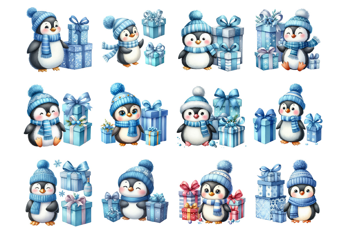 Christmas Penguin, an Illustration by Design Market (Photo 2 of 3)