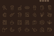 Coffee-themed Backgrounds and Icons, a Texture Illustration by Ilia Design (Thumbnail 11 of 17)