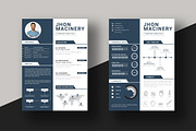 Modern Resume Design Template, a Resume Template by BrandlyTemplate (Thumbnail 2 of 3)