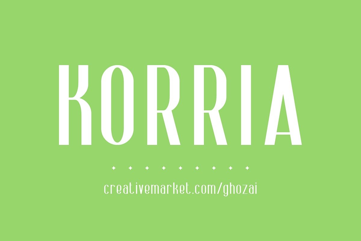 Korria - Sans, a Sans Serif Font by ghozai studio (Photo 7 of 7)