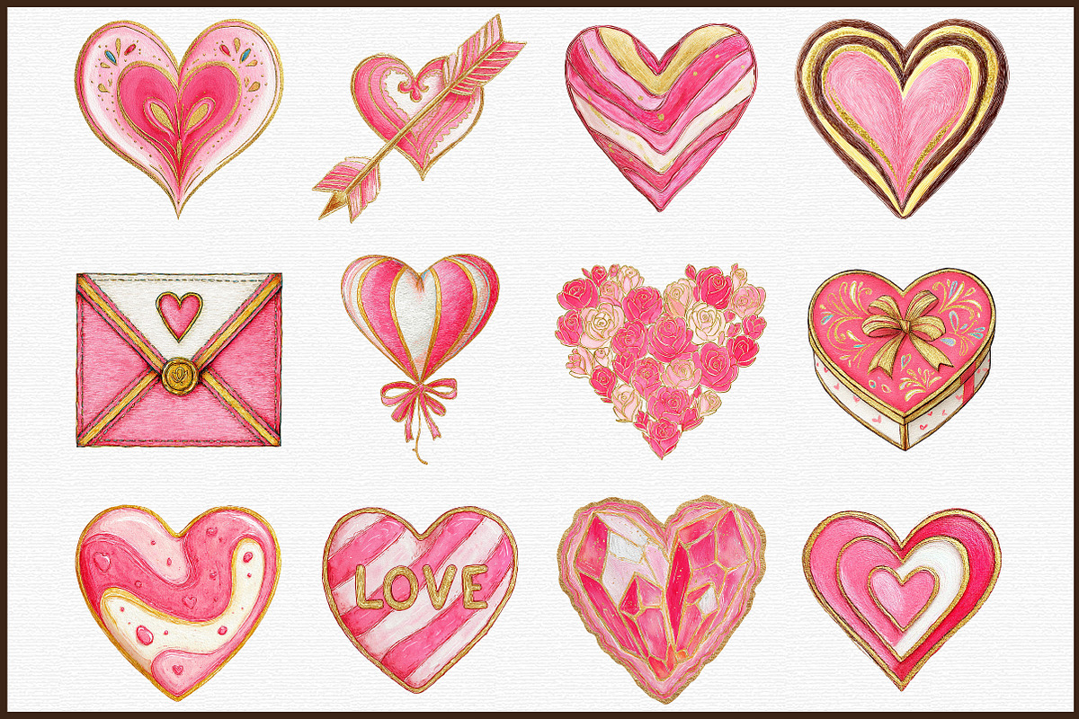 Valentine's Clipart Heart, an Illustration by Sublimation Artist (Photo 3 of 6)