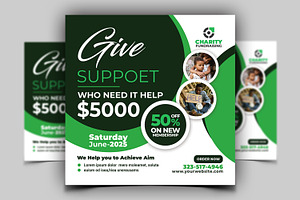 Charity Flyer Templates, a Flyer Template by AfzaalGraphics