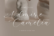 Admire Camelia - Modern Script Font, a Script Font by Timurtype (Thumbnail 1 of 7)