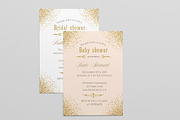 Gold glitter invitation templates, an Invitation Template by annago (Thumbnail 2 of 3)