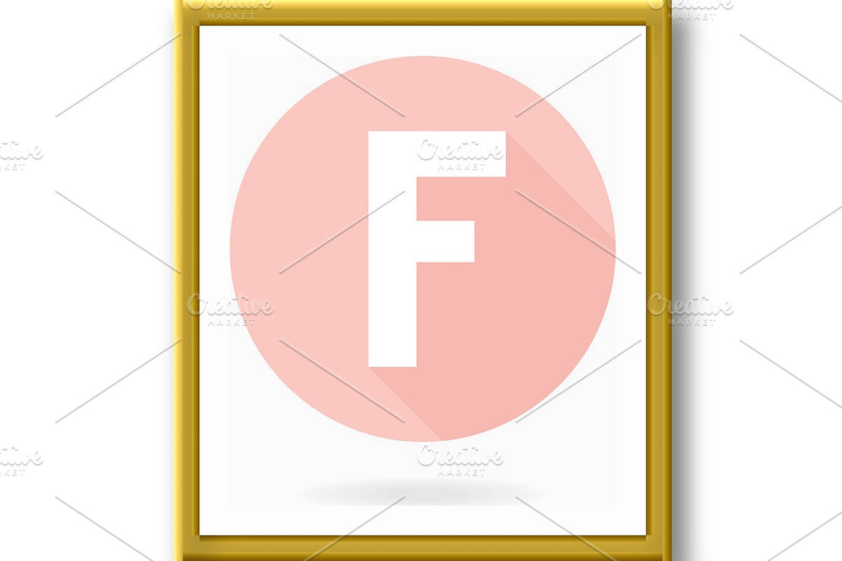 Fine Vector Flat Icon With Letter F, an Object Graphic by FineArtStudio (Photo 2 of 3)