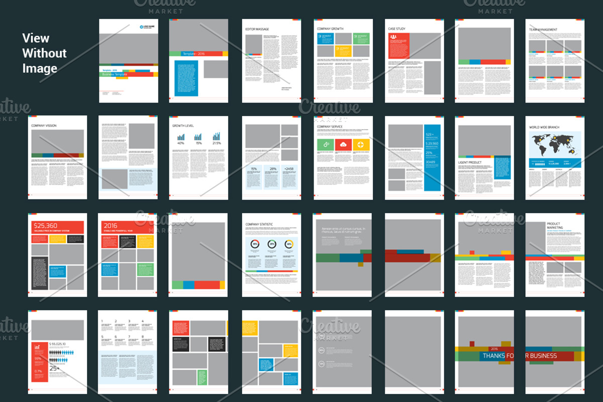 Color Brochure Template, a Brochure Template by alimran24