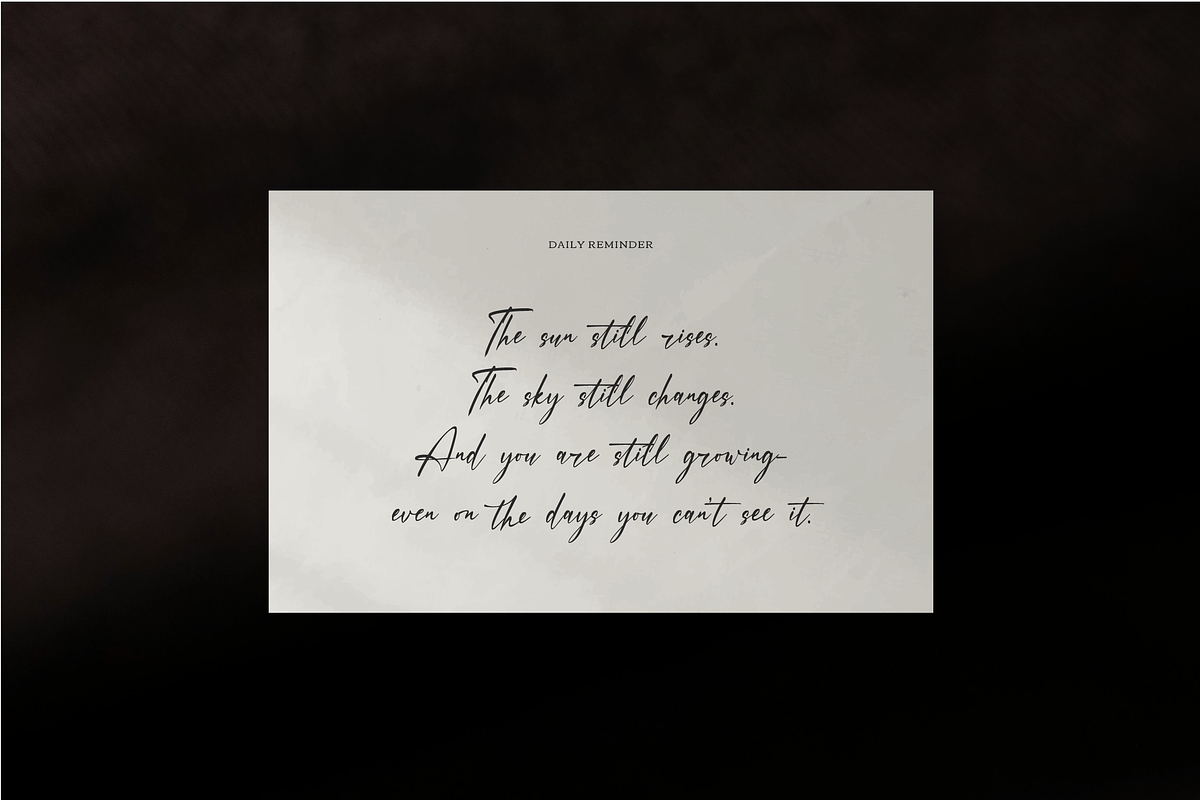 Faduga Elistonia Handwritten Script, a Script Font by gracetype_studio (Photo 2 of 12)