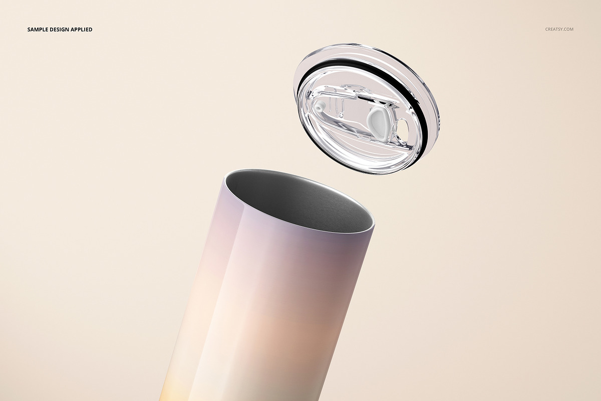20oz Skinny Tumbler Mockup Set, a Cups & Container Mockup by creatsy5 (Photo 12 of 16)