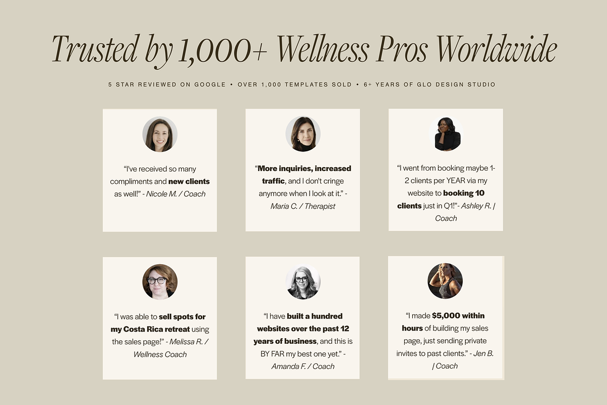 Therapist Website Template, a Squarespace Template by Glo Design Studio (Photo 11 of 11)
