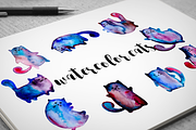 Watercolor cats, an Object Graphic by Kotozoid (Thumbnail 1 of 2)