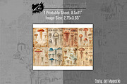 Jellyfish Anatomy Junk Journal Pages, an Animal Illustration by Digital Art Mahdiseño (Thumbnail 5 of 10)