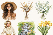 Watercolor Pastel Whispers Clipart, a Person Illustration by Design Scotch (Thumbnail 4 of 8)