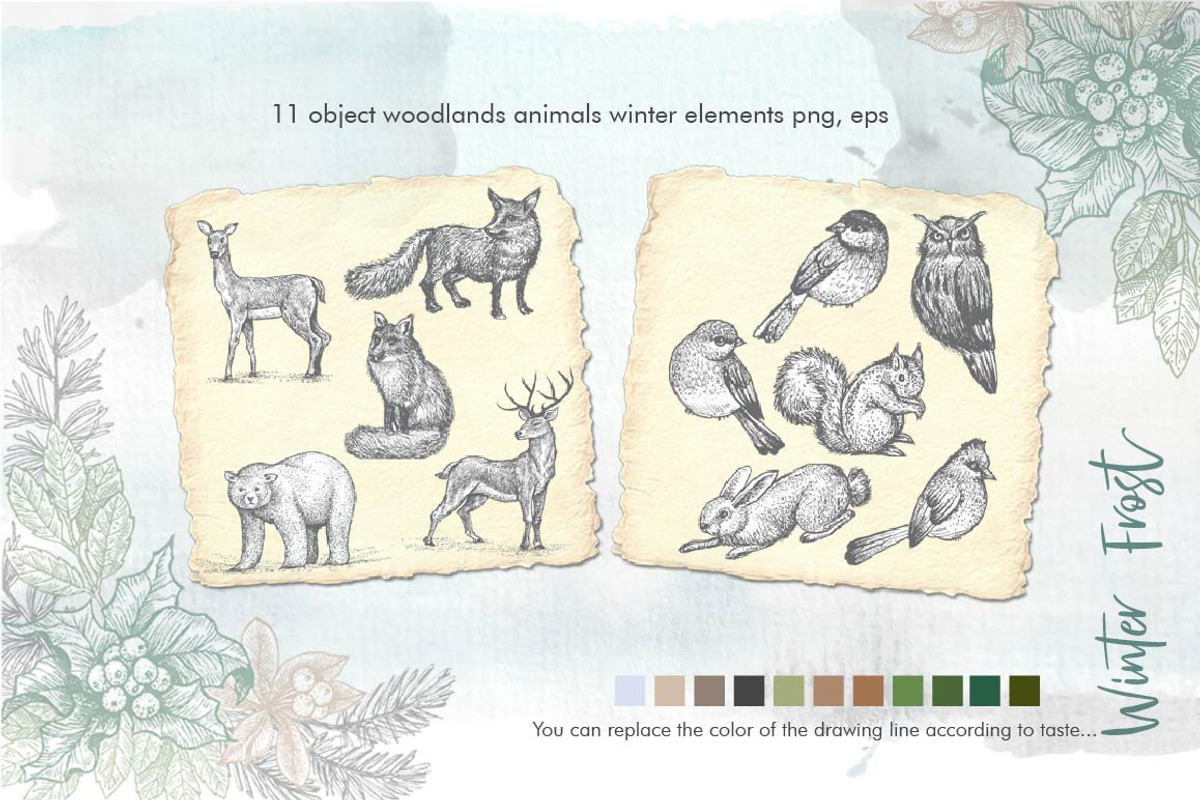 WINTER FROST Script + SVG + Bonus preview 8