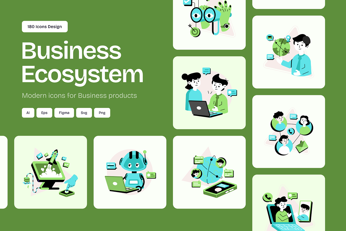 Business Ecosystem Illustrations, a Duotone Icon by Vectors Market (Photo 1 of 10)