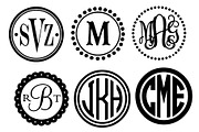 monogram frames & 10+ monogram svgs, an Illustration by palmettosvg (Thumbnail 1 of 2)