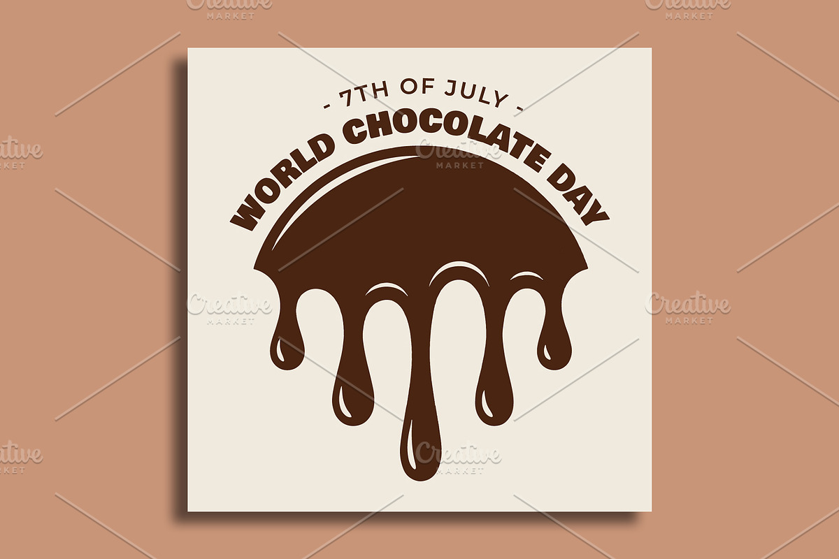 Chocolate Day Social Media Banner, a Social Media Template by nandinigraphics (Photo 1 of 5)
