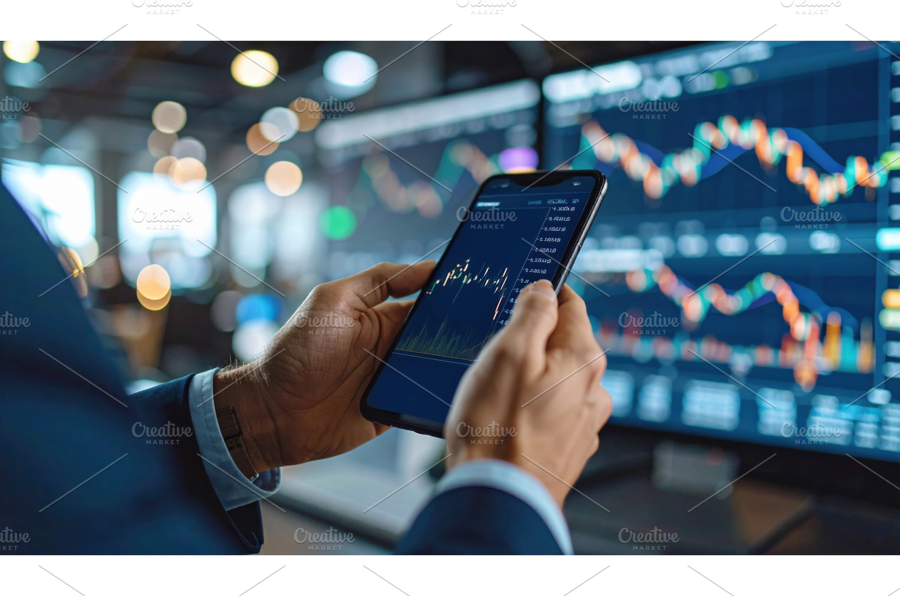 Digital trader analyzing fluctuating, a Business Photo by Igor Tichonow