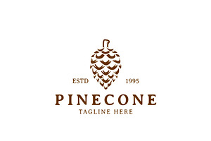 Simple Wild Pinecone Logo Design, a Branding & Logo Template by AlvinStd