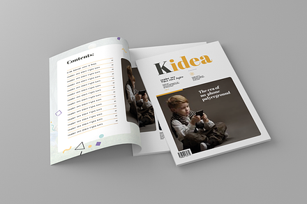 Kidea - Magazine Template, a Magazine Template by inspirasign