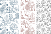 Medical Toile de Jouy Pattern, a Background Graphic by Hughes Studio (Thumbnail 8 of 8)