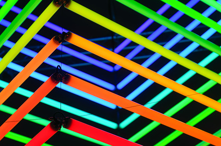 Neon lights as a background., an Abstract Photo by Landscape and travel