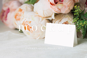 Place Card Mockup,Business Card Mock