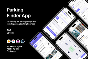 Parking Finder App, an UI Kit Template by flr.24