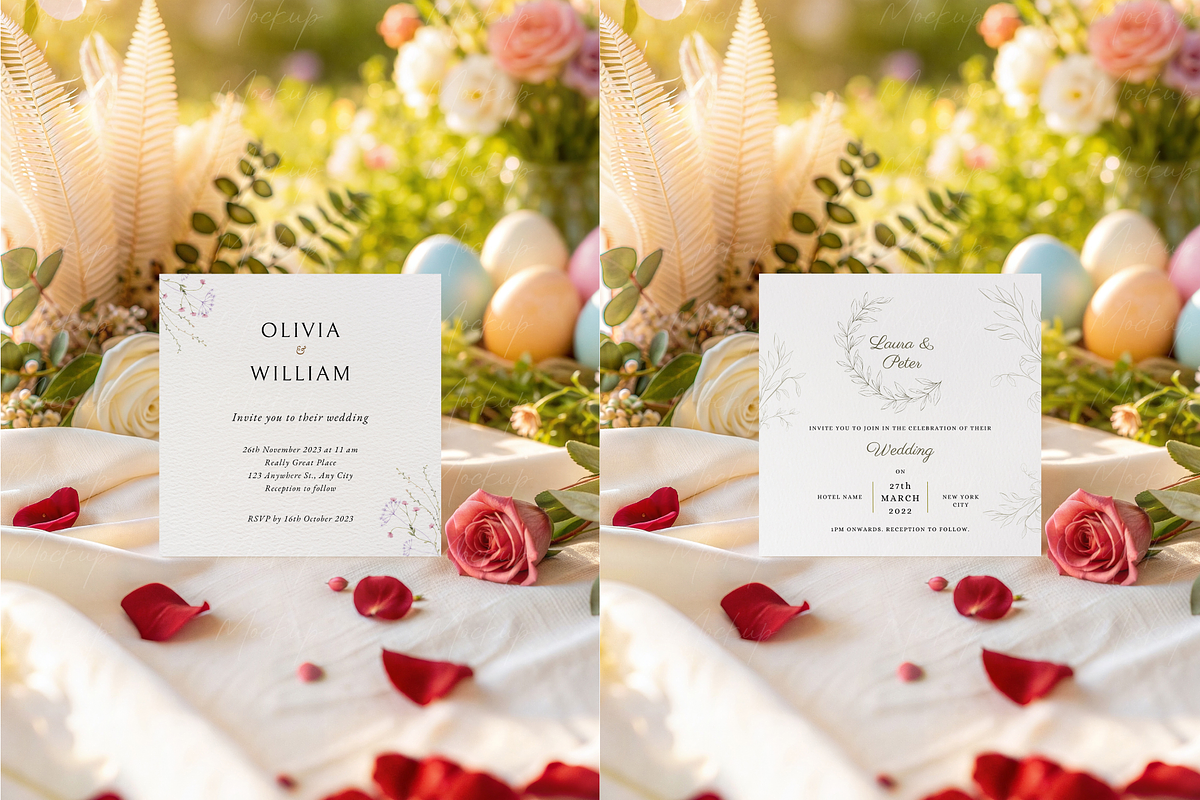 Spring Garden Easter Card Mockup, a Product Mockup by TatiMockup (Photo 3 of 3)