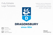 Dragonsbury Logo Template, a Branding & Logo Template by Ideal Company (Thumbnail 4 of 7)