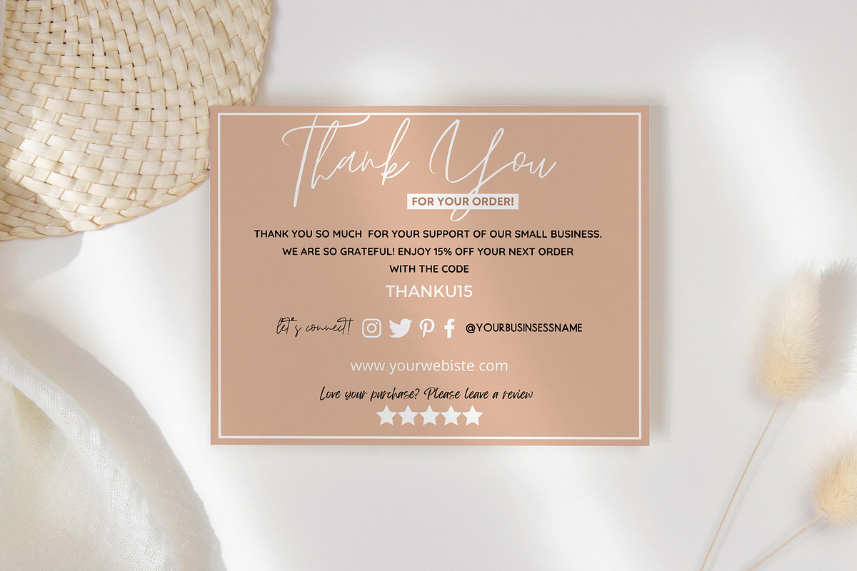 Thank You Card Template Bundle Canva, a Templates & Theme by Mrxking (Photo 8 of 23)
