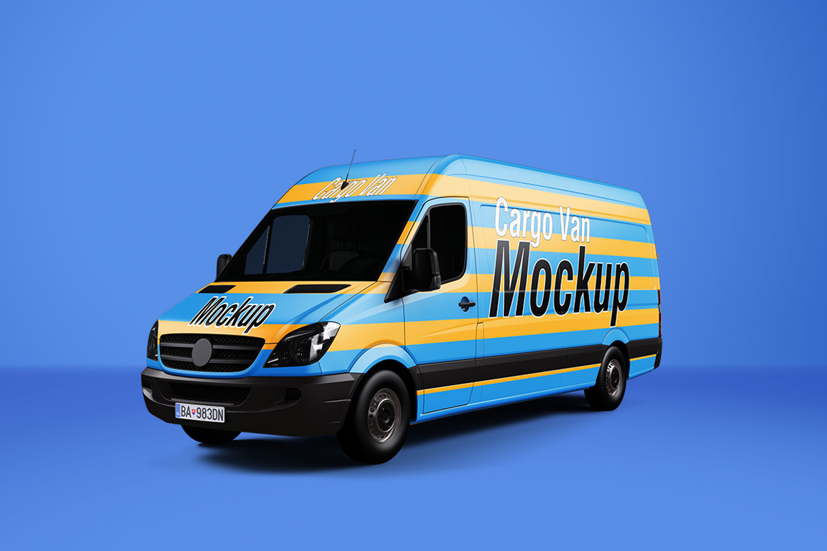 Van Mockup, a Mockup by MahmoudRafik (Photo 3 of 11)