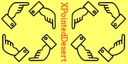 XPointedDesert, a Symbol Font by Ingrimayne Type (Thumbnail 2 of 5)