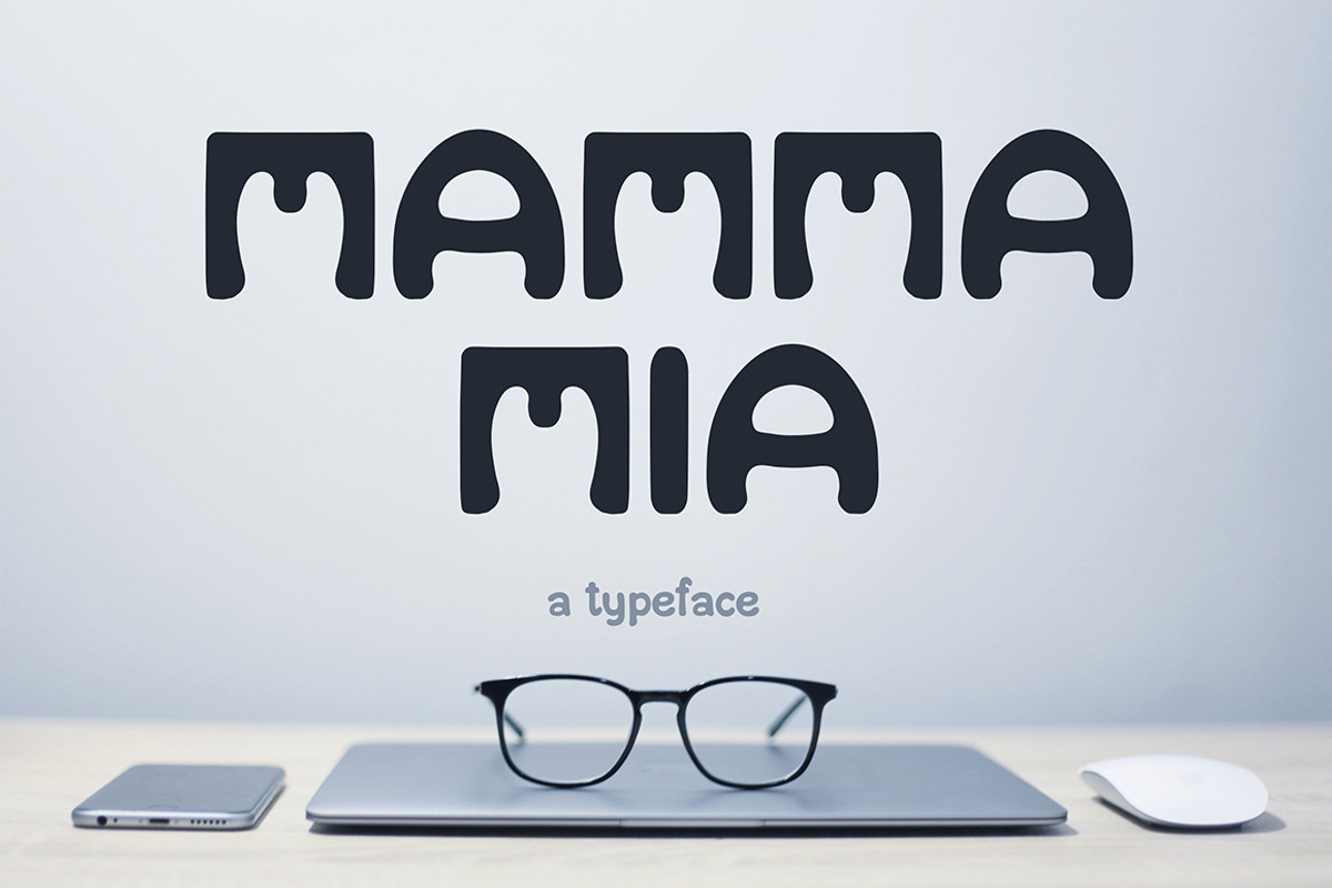 Mamma Mia / Fun Display Type, a Sans Serif Font by Anya-D (Photo 13 of 13)