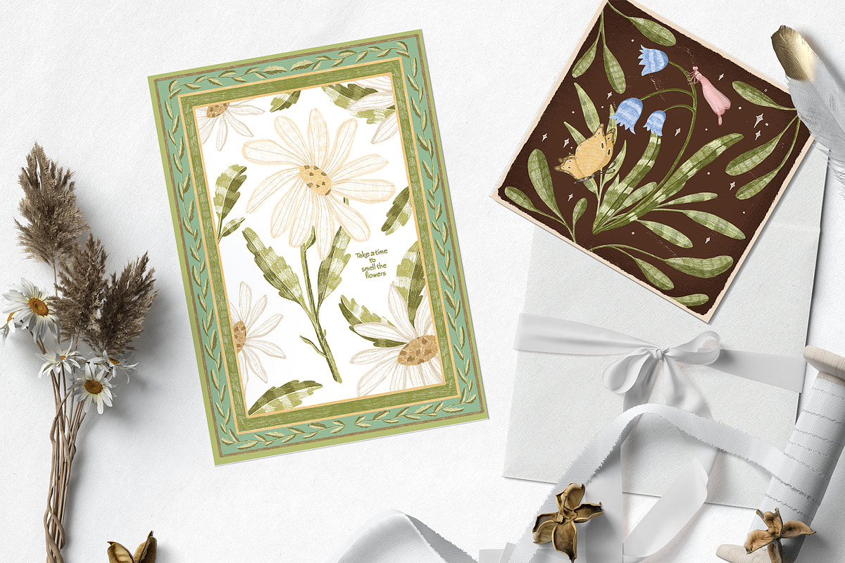 Soft flowers graphic collection, a Decorative Illustration by Yelloo Fish (Photo 2 of 16)