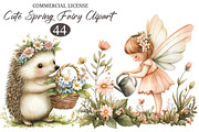Cute Spring Fairy & Woodland Animals, an Illustration by designcity5 (Thumbnail 1 of 5)