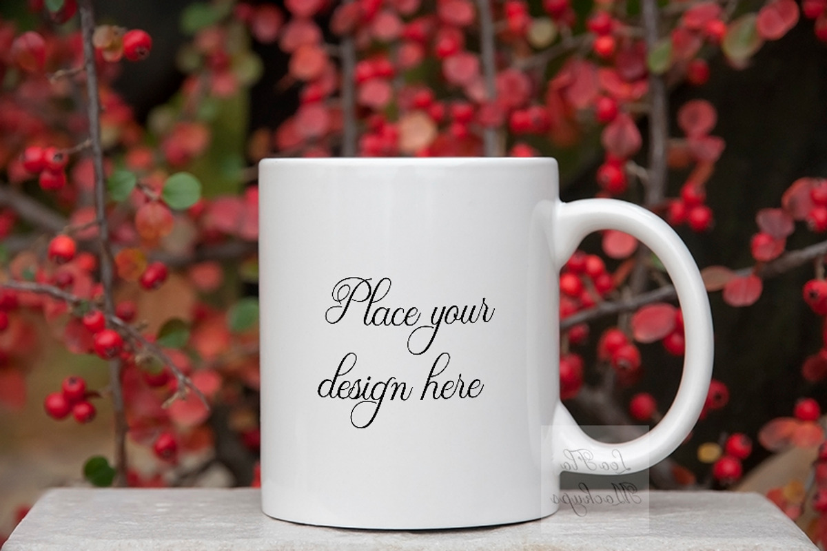 White coffee mug xmas mockup winter, a Cups & Container Mockup by Leo Flo Mockups (Photo 3 of 3)