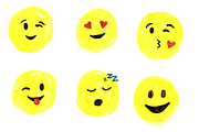 Watercolor Emoji, an Illustration by maidenmag (Thumbnail 1 of 2)