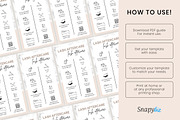 Lash Extensions Care Card Template, a Design Template by Snapybiz (Thumbnail 8 of 10)