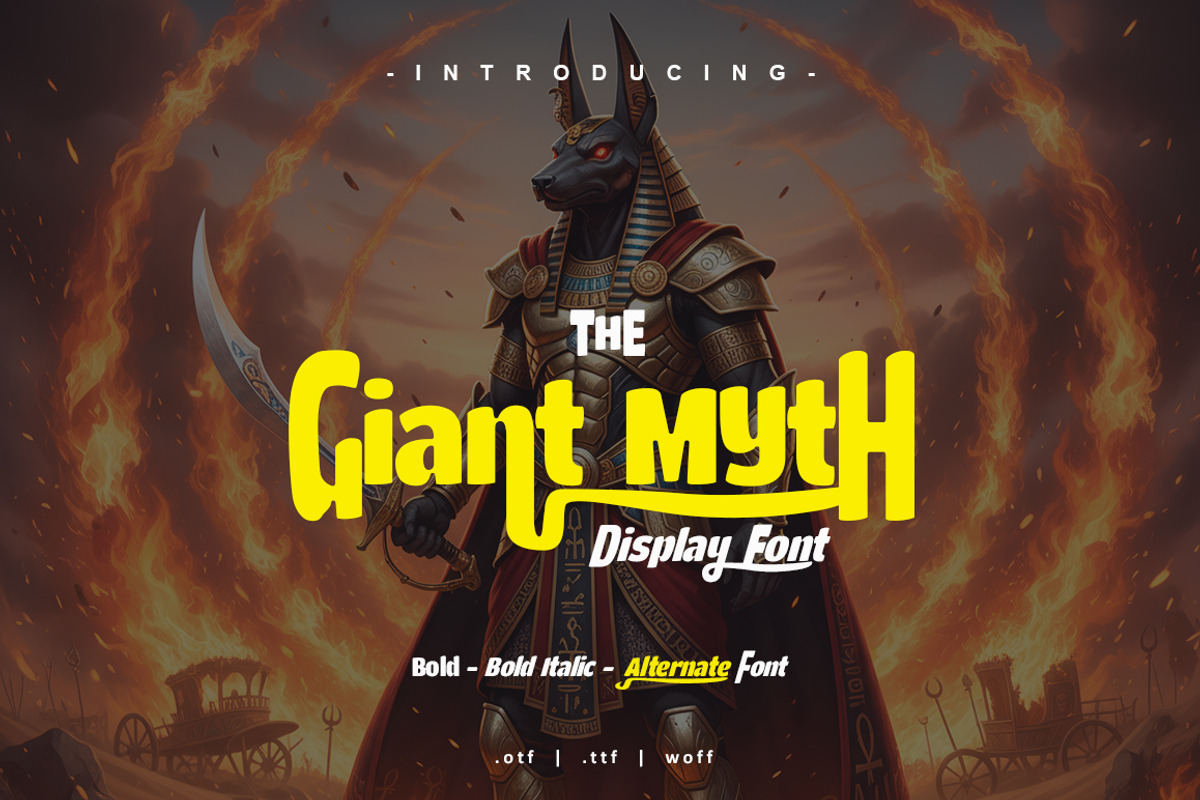 Giant Myth Font, a Blackletter Font by yantodesign (Photo 1 of 10)