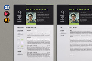 Clean Resume/CV | Word & EPS, a Resume Template by HiveArts