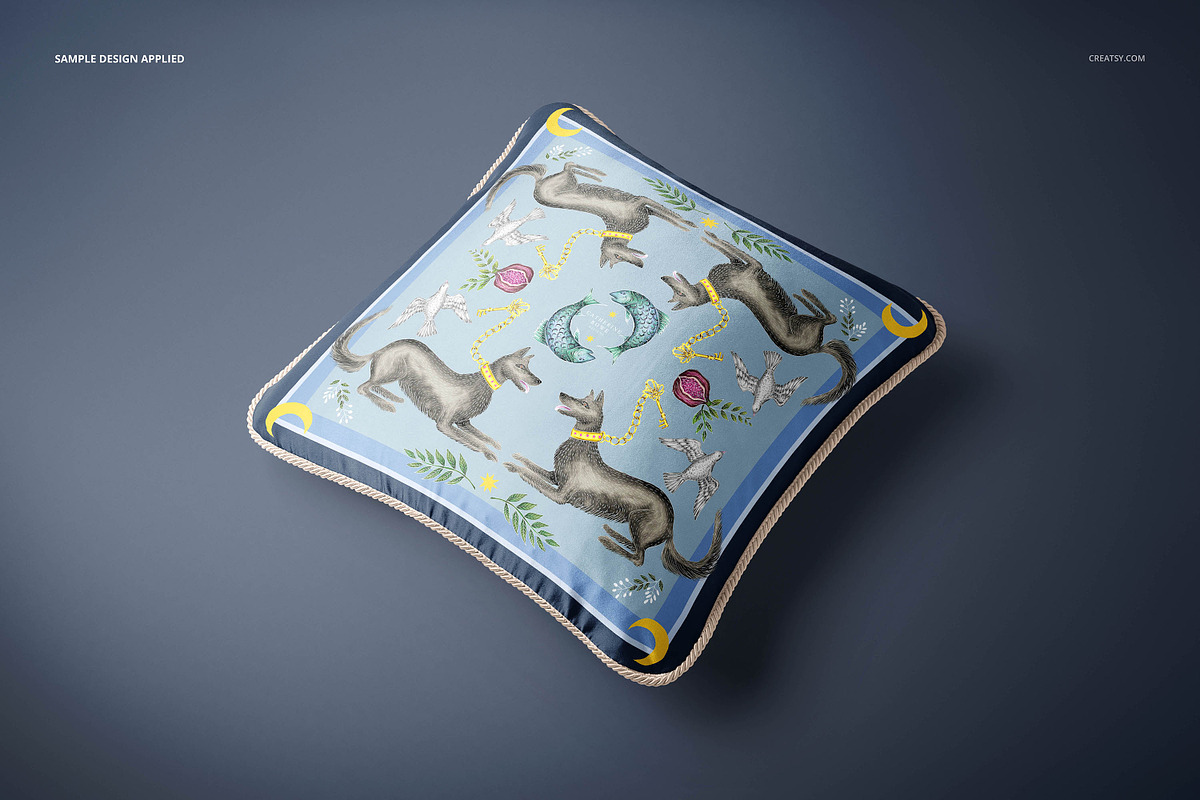 Silk Cushion with Braid Mockup Set, a Product Mockup by creatsy5 (Photo 10 of 20)