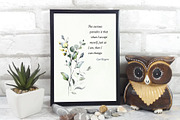 Watercolor Floral Carl Rogers Quote, a Poster Template by DesignDevisers (Thumbnail 2 of 4)