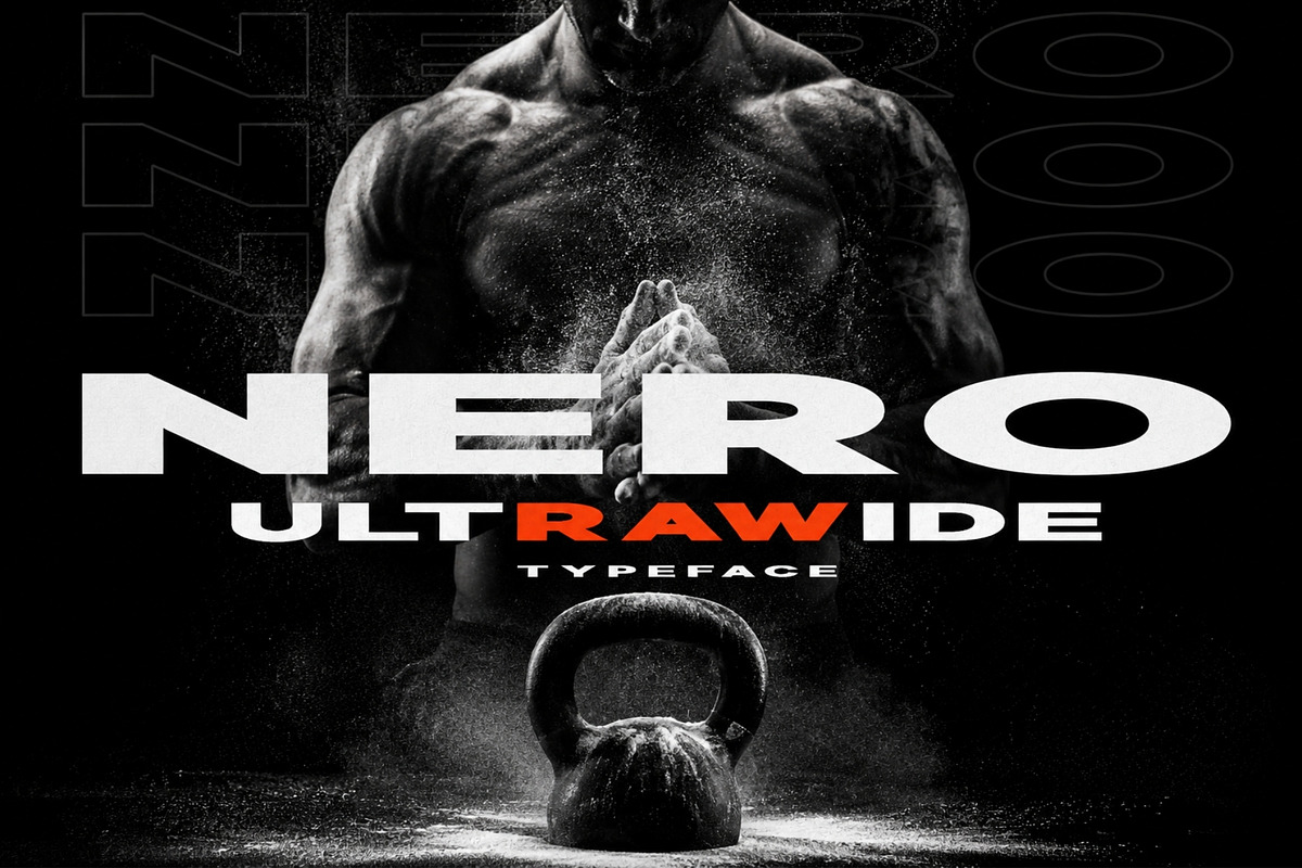 Nero - Ultra Wide Display, a Sans Serif Font by HipFonts (Photo 1 of 7)