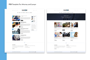 Lawyer PSD Template - Hakim