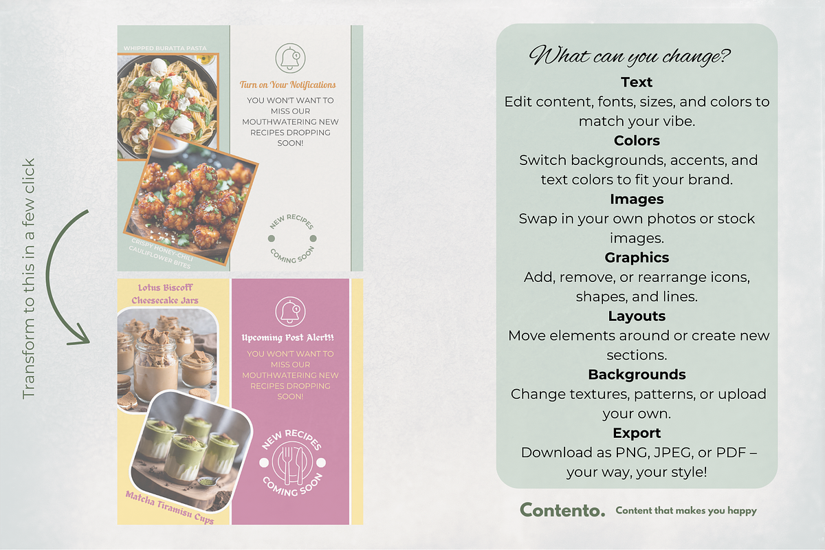 Savory Aesthetics Instagram Kit, a Social Media Template by Contento BH (Photo 3 of 4)