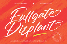 Fullgate Displant Bold Brush Font
