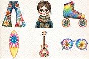 1960s Summer Vibes Clipart, an Illustration by Rose Art (Thumbnail 3 of 4)
