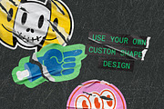 Ripped Sticker Mockup, a Product Mockup by mockstar (Thumbnail 2 of 7)