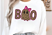 Leopard Ghost Boo Coquette Bow PNG, an Illustration by Craft Nest (Thumbnail 2 of 6)